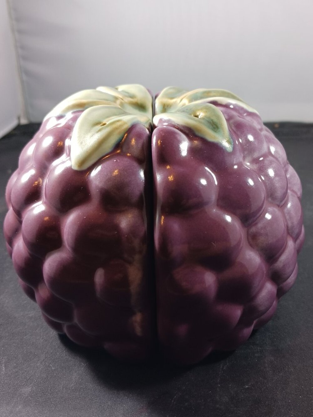 Pfaltzgraff Jamberry Sculpted Berry Shaped Salt & Pepper Shakers